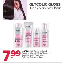 Rexall L' ORÉAL Hair Expertise Bond Repair or Glycolic Gloss Shampoo, Conditioner or Treatment offer