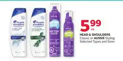 Rexall HEAD & SHOULDERS Classic or AUSSIE Styling offer