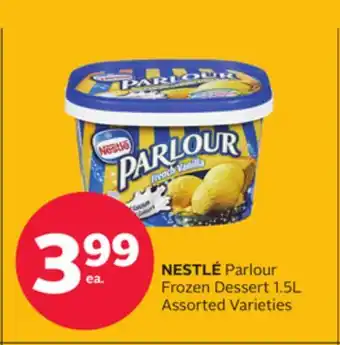 Rexall NESTLÉ Parlour Frozen Dessert offer