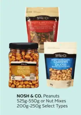 Rexall NOSH & CO. Peanuts 525g-550g or Nut Mixes 200g-250g offer