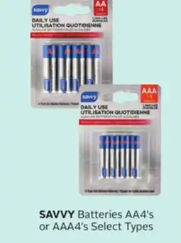 Rexall SAVVY Batteries offer