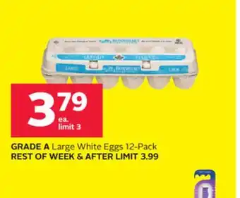 Rexall GRADE A Large White Eggs offer