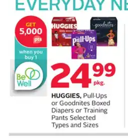 Rexall HUGGIES, Pull. Ups or Goodnites Boxed Diapers or Training Pants offer