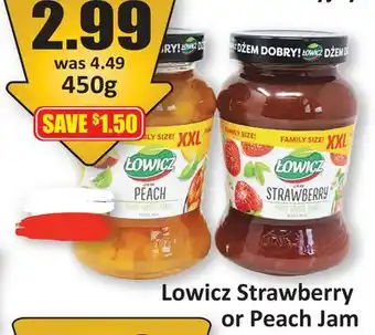 Starsky Lowicz Strawberry or Peach Jam offer
