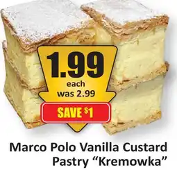 Starsky Marco Polo Vanilla Custard Pastry Kremowka offer