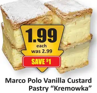 Starsky Marco Polo Vanilla Custard Pastry Kremowka offer