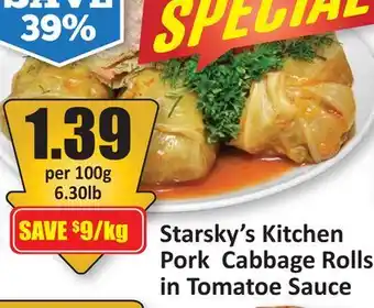 Starsky Starsky's Kitchen Pork Cabbage Rolls in Tomatoe Sauce offer