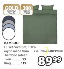 JYSK BAMBOO Duvet cover set offer