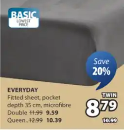 JYSK EVERYDAY Fitted sheet offer