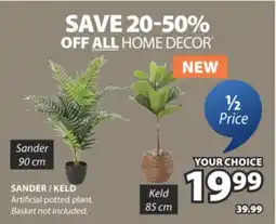 JYSK SANDER/KELD Artificial potted plant offer
