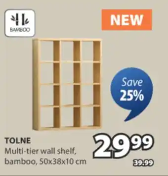 JYSK TOLNE Multi-tier wall shelf offer