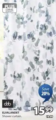 JYSK ELVALANDET Shower curtain offer