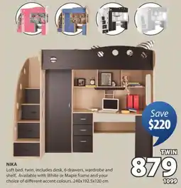 JYSK NIKA Loft bed offer