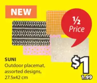 JYSK SUNI Outdoor placemat offer