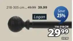 JYSK Logan Single Curtain Rod Kit offer