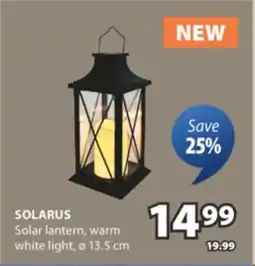 JYSK SOLARUS Solar lantern offer