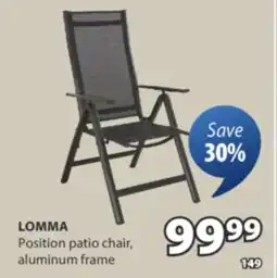 JYSK LOMMA Position patio chair offer