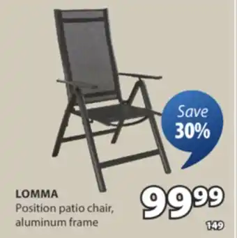 JYSK LOMMA Position patio chair offer