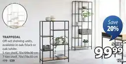 JYSK TRAPPEDAL Shelving 5-Tier offer