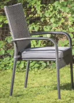 JYSK PALERMO Stackable patio chair frame black offer