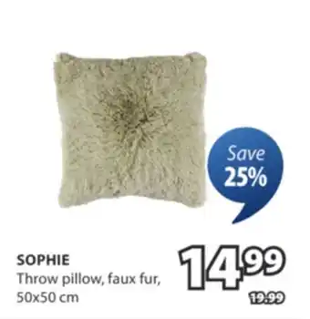 JYSK SOPHIE Throw pillow offer