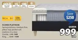 JYSK SCANDI PLATINUM Spring mattress offer