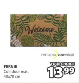 JYSK FERNIE Coir door mat offer