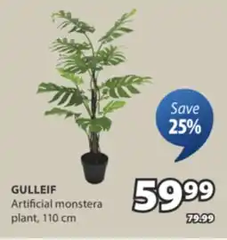 JYSK GULLEIF Artificial monstera plant offer