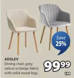 JYSK ADSLEV Dining chair offer