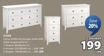 JYSK STOKE Classic bedroom storage series offer