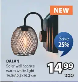 JYSK DALAN Solar wall sconce offer