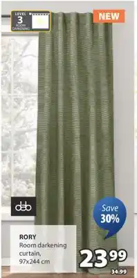 JYSK RORY Room darkening curtain offer