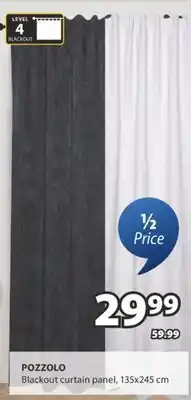 JYSK POZZOLO Blackout curtain panel offer