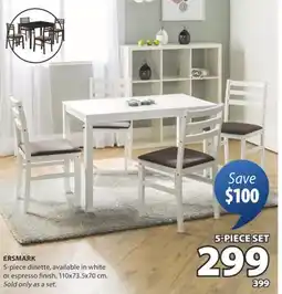 JYSK ERSMARK 5-piece dinette offer