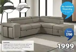 JYSK RUMFORD sectional sofa offer