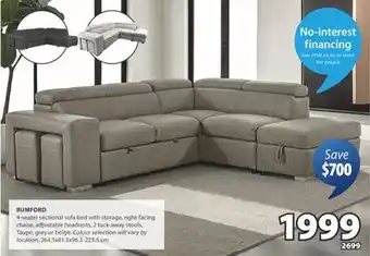 JYSK RUMFORD sectional sofa offer