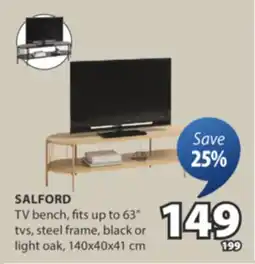 JYSK SALFORD TV bench offer
