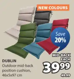 JYSK DUBLIN Outdoor mid-back position cushion offer