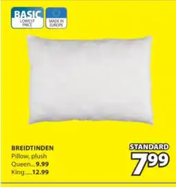 JYSK BREIDTINDEN Pillow, plush offer