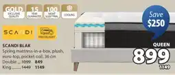 JYSK SCANDI BLAK Spring mattress-in-a-box offer