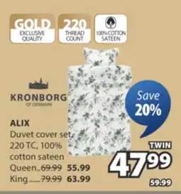 JYSK KRONBORG ALIX Duvet cover set offer