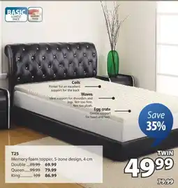 JYSK T25 Memory foam topper offer