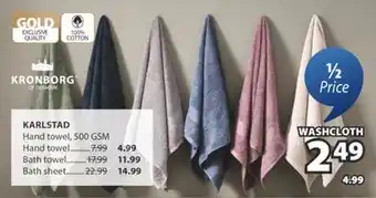 JYSK KARLSTAD Hand towel offer
