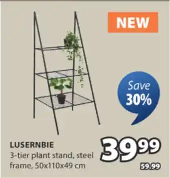 JYSK LUSERNBIE 3-tier plant stand offer