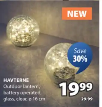 JYSK HAVTERNE Outdoor lantern offer