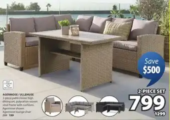 JYSK AGERMOSE / ULLEHUSE 2-piece patio corner high dining set offer