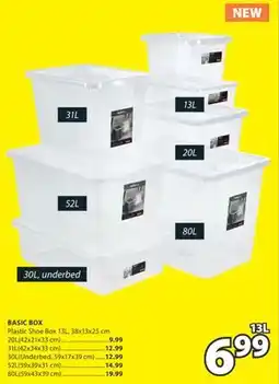 JYSK BASIC BOX Plastic Shoe Box offer