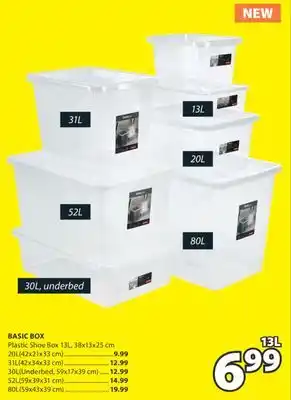 JYSK BASIC BOX Plastic Shoe Box offer