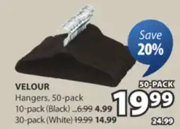 JYSK VELOUR Hangers, 50-pack offer