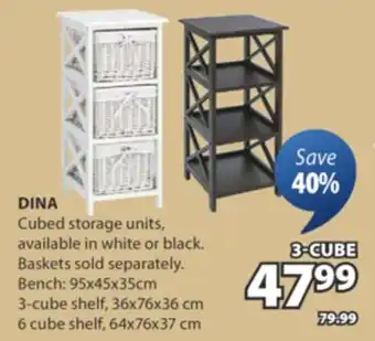 JYSK DINA Cubed storage units offer